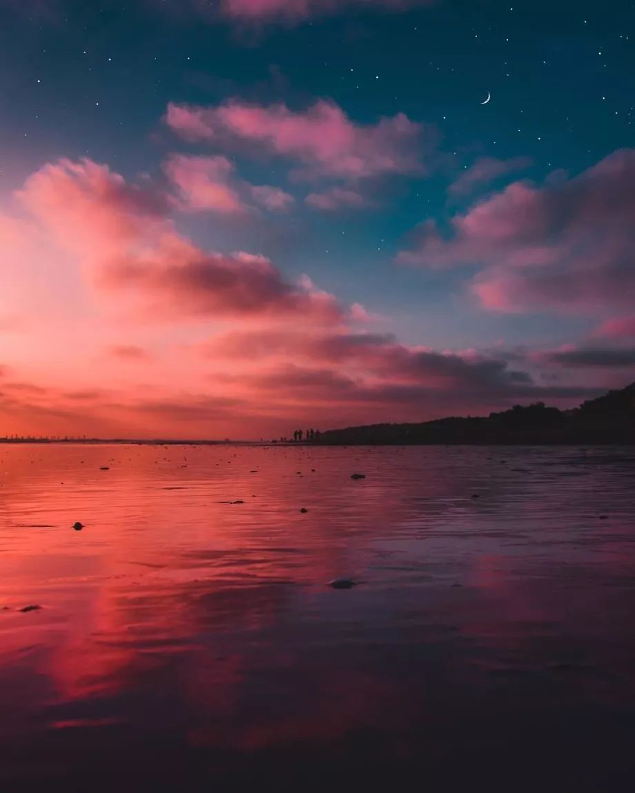 唯美摄影「海边的日落」:晚霞溢彩,余晖潋滟