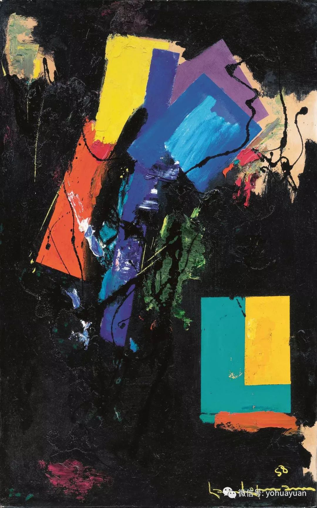 绘画欣赏——hans·hofmann_汉斯·霍夫曼