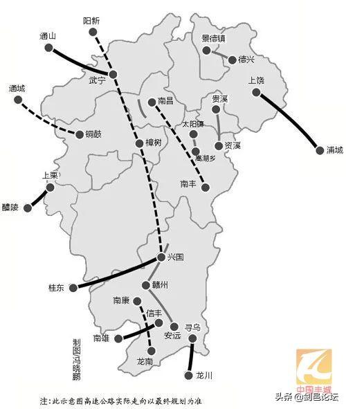 江西要新建18条高速公路!还有武深高铁说不定从你家