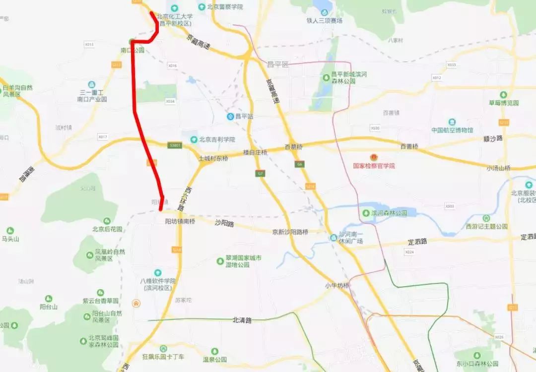 本次大修路范围为k2 300~k11 000,南起阳坊镇沙阳路,北接南口镇g6辅路