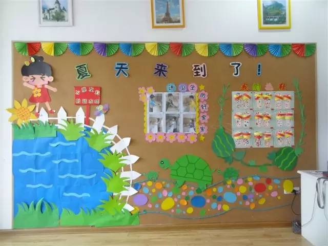 【夏天环创】最适合幼儿园夏天的环境布置装饰!太美了!