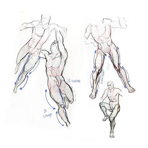 【画学反应】人体透视和结构牛人,还有她!(Ka