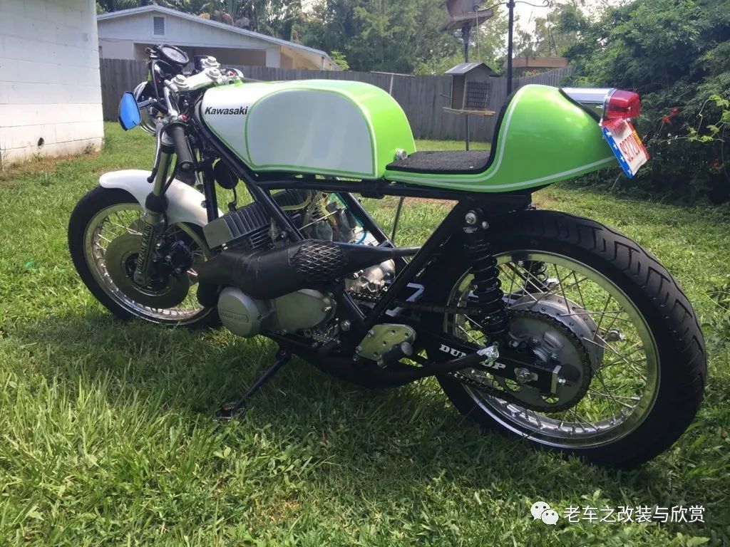 3缸2冲川崎h1改装 cafe racer