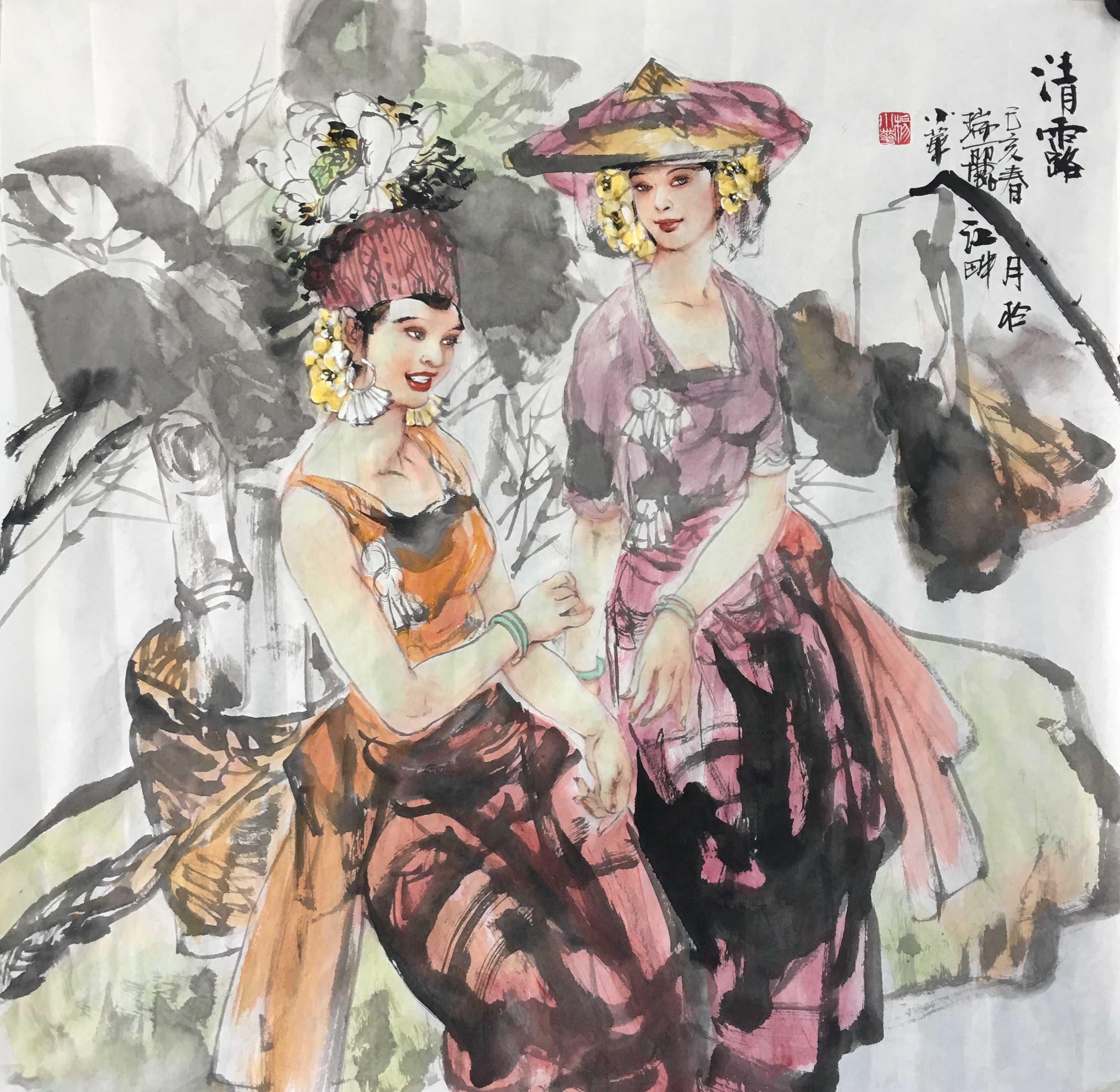 中国画名家—画家杨小华作品欣赏