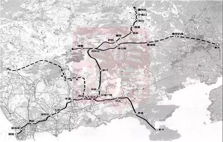 大运再添2条地铁大运站升级为大运枢纽深圳铁路枢纽总图规划20162030