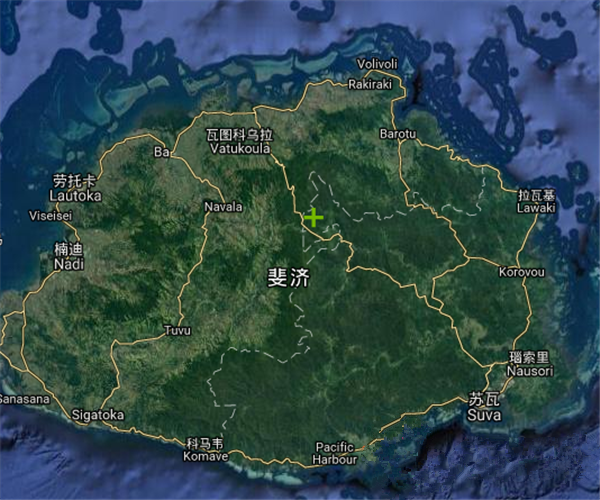 位于维提岛东北64公里(40哩.位于16°35′s 179°11′e.