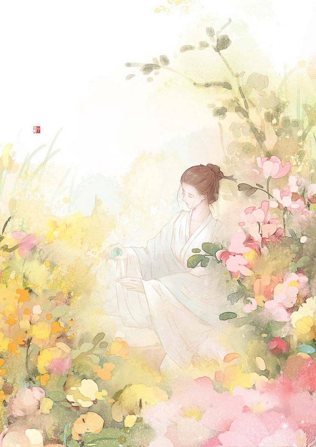 一组静心的古风插画,真是神仙画画,非常好看 图|微博