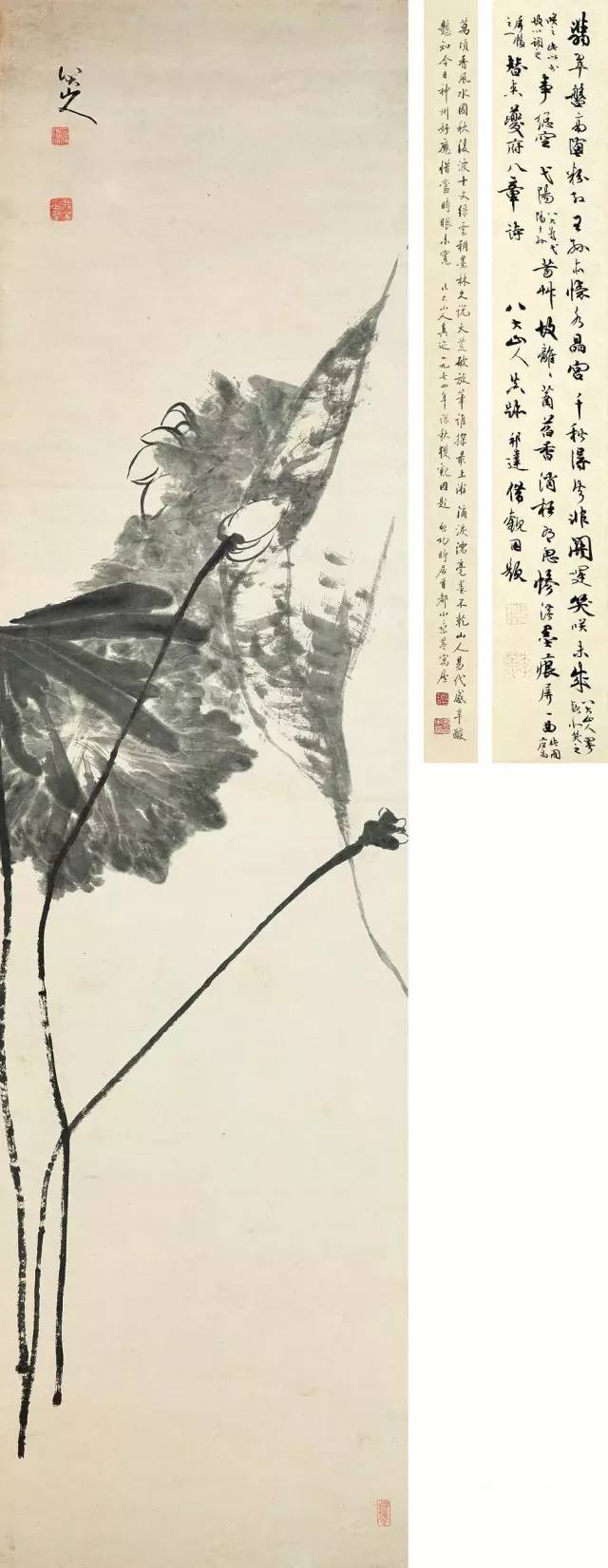 上品 掛軸 中国 「八大山人」銘あり 絵画/タペストリ - www.motocd.com