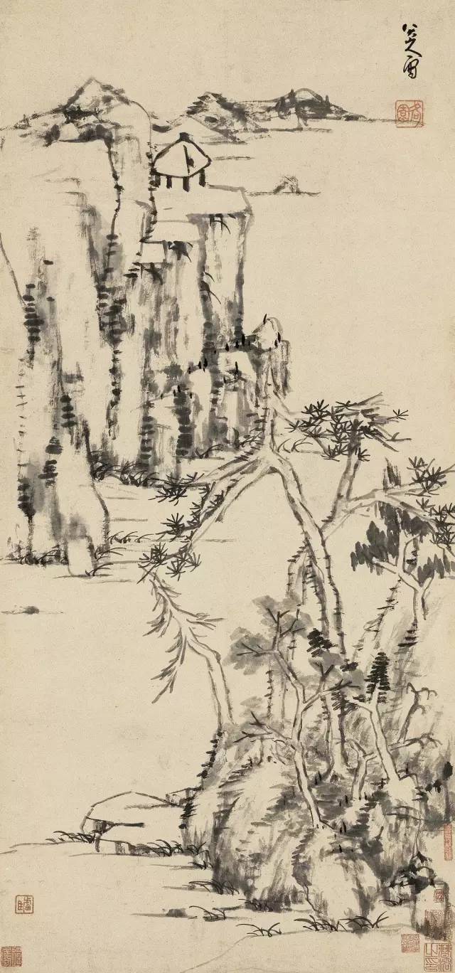 上品 掛軸 中国 「八大山人」銘あり 絵画/タペストリ - www.motocd.com