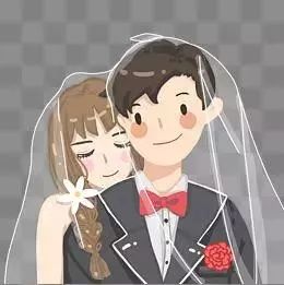 卡通情侣婚纱照_卡通情侣婚纱照红色