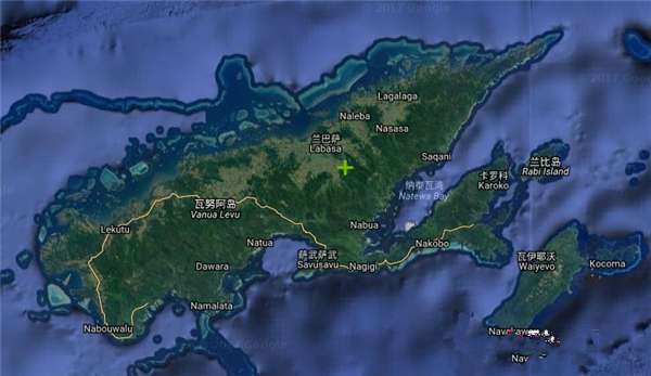 斐济地图高清版