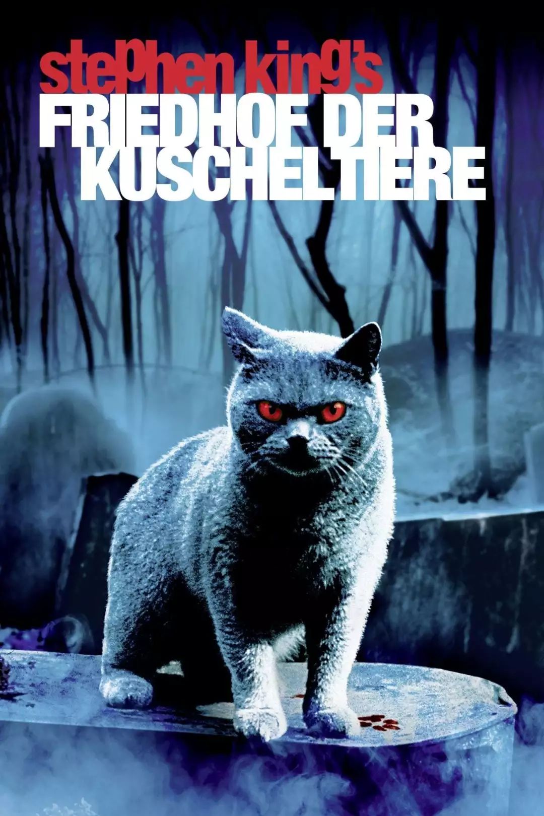 1989年[宠物坟场]就被拍成了电影,影片惊悚的风格把猫塑造的嗜血狰狞