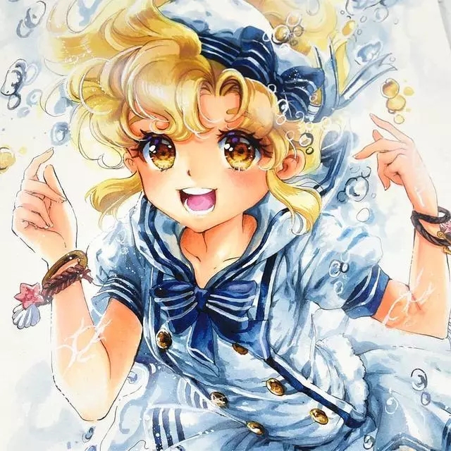 这些动漫画改变了我对马克笔和水彩的认知!