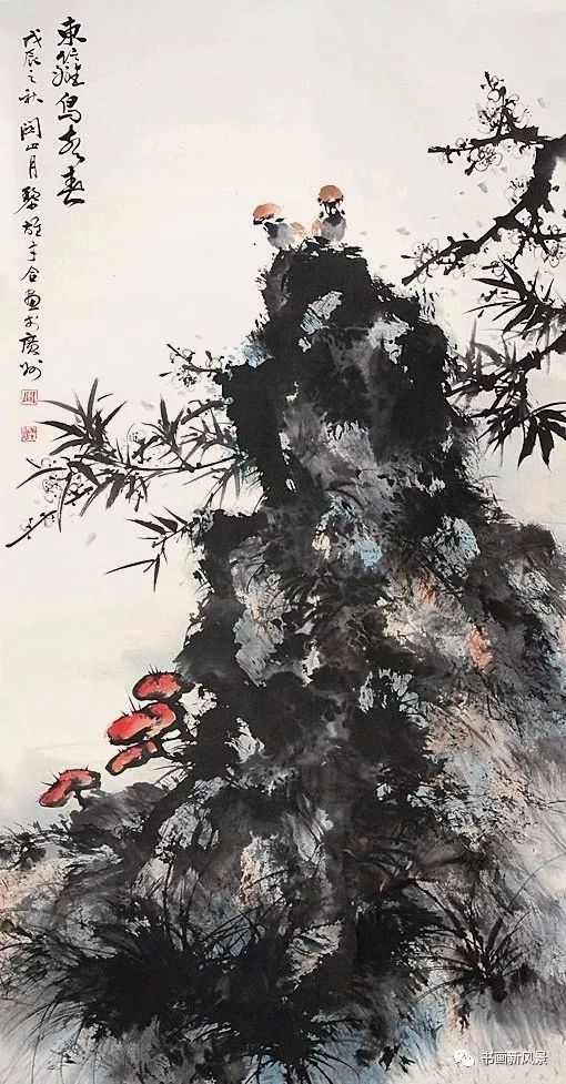 大师黎雄才的花鸟同样精彩!