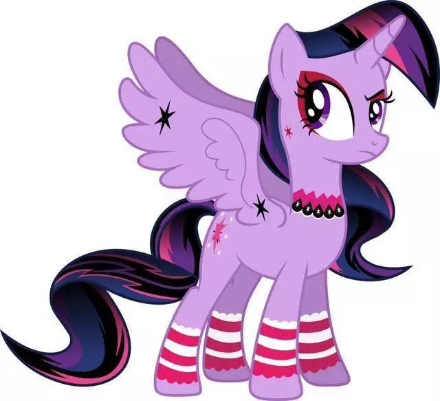 twilight sparkle 暮光闪闪 twilight sparkle是头粉紫色小马,代表着