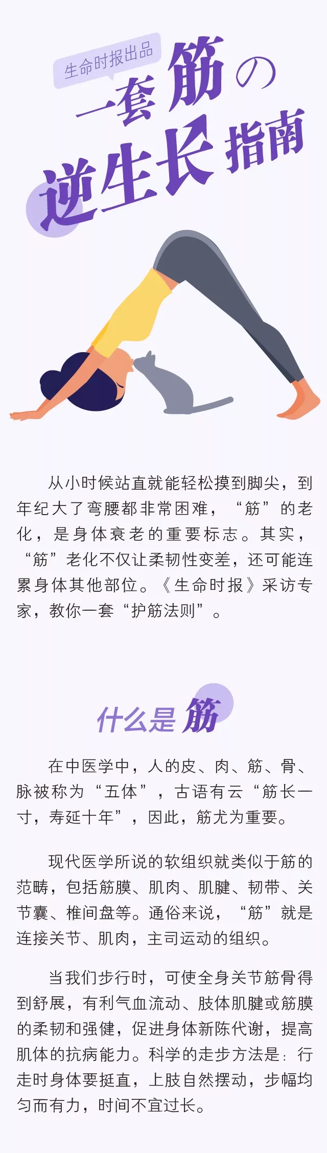 为什么你身体那么“硬”？因为你的筋比你还老
