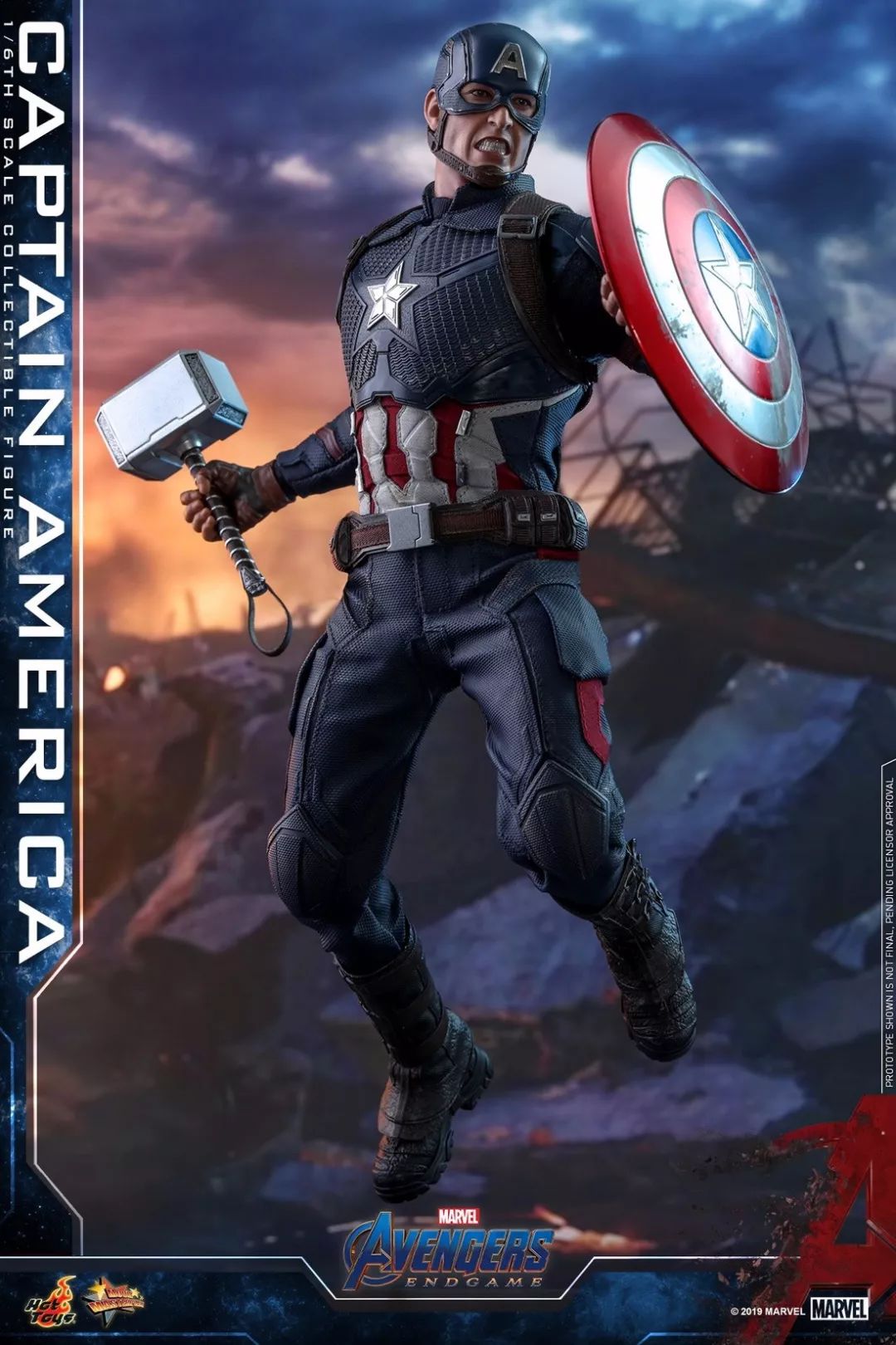 官图更新hottoys16mms536复联4终局之战captainamerica美国队长67