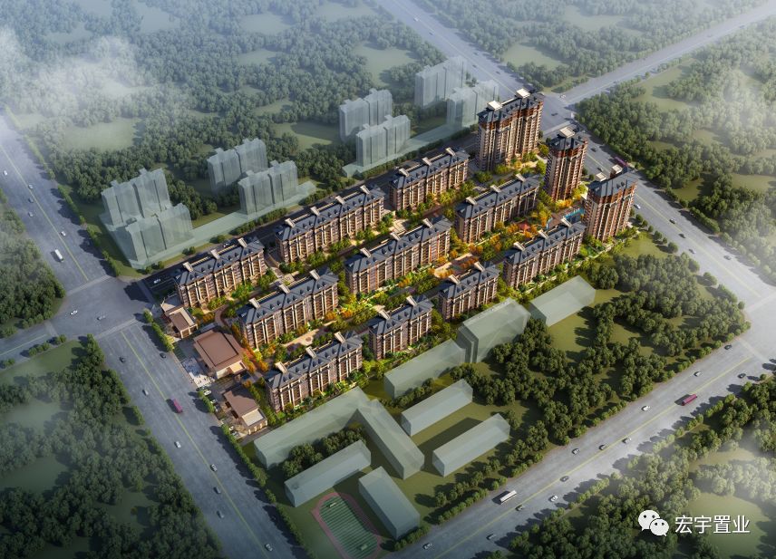宏宇贰號院:新中式传世美宅,建面约120-170㎡墅质花园洋房,正1000元抵