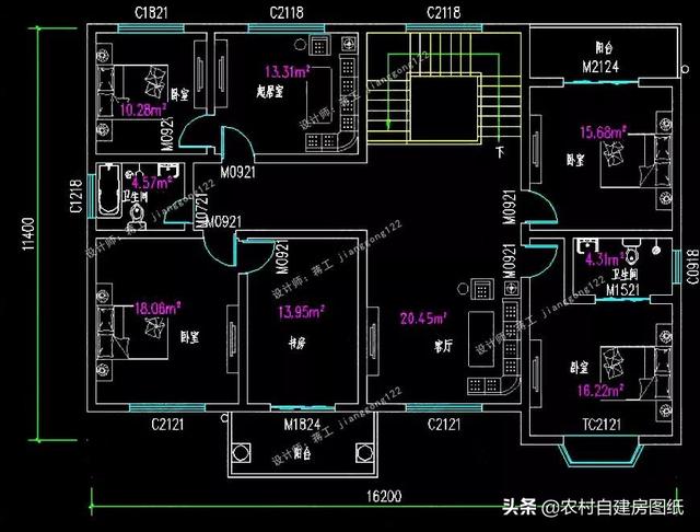 10款开间17米的农村豪宅,面积大别墅任性建,结果很舒适