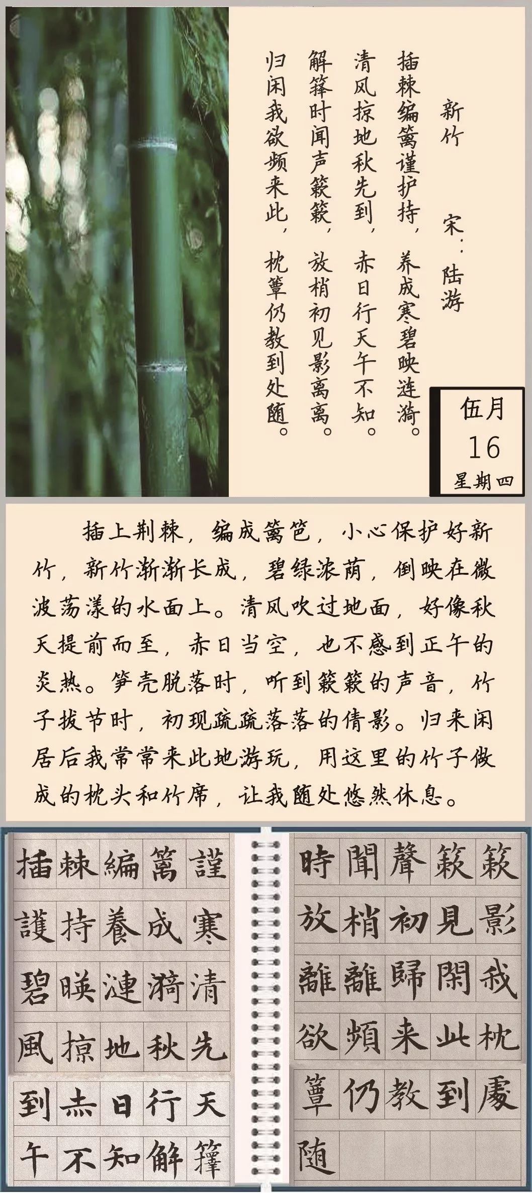 【每日读诗】新竹 陆游(440)