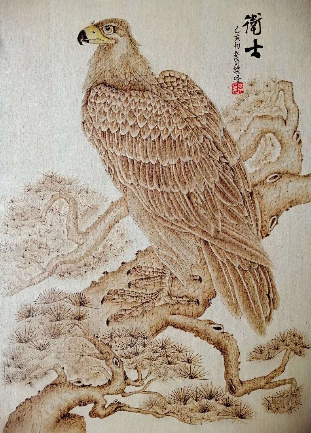 烙画艺术家:麦贤标