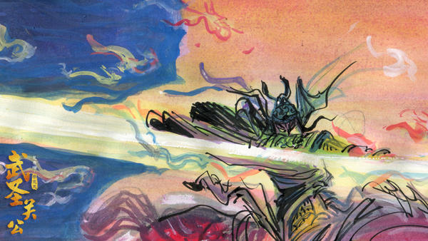 三国题材动画电影《武圣关公》正式发布首款概念海报