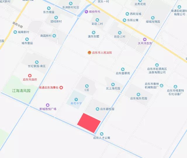 1904地块r2019012地块位于如皋市城南街道中央大道以南,李渔路以西,五