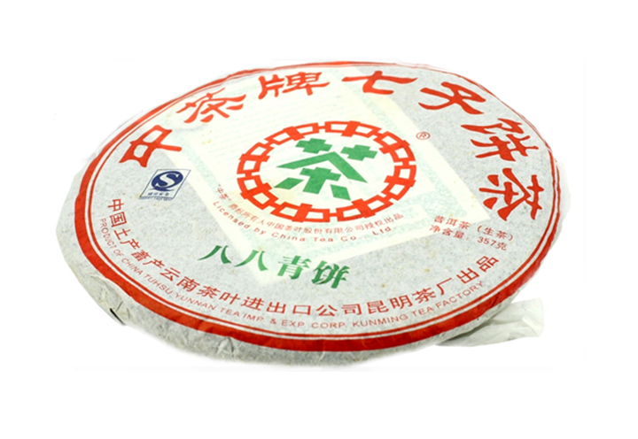 干仓普洱的传世之作：中茶普洱茶2007年八八青饼