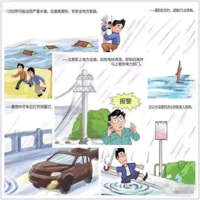 安全教育暴雨来了怎么办