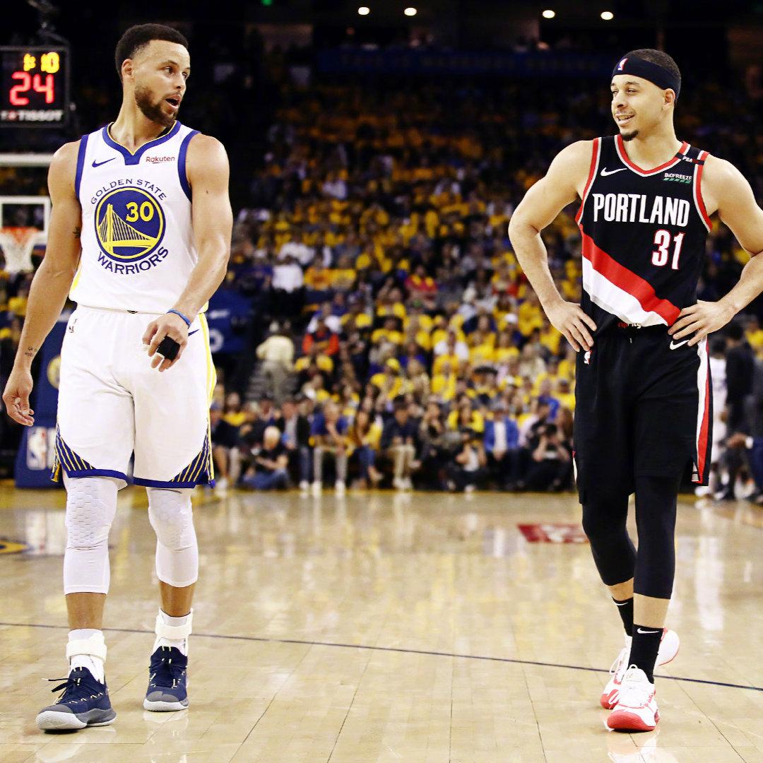 虾仁猪心!库里:若这轮系列赛淘汰弟弟送他一枚