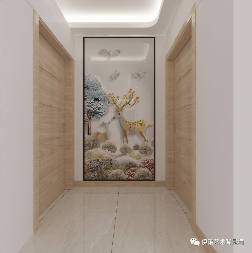 2019年,有了这几十款经典玄关瓷砖背景墙,玄关做什么图案看看就知道了