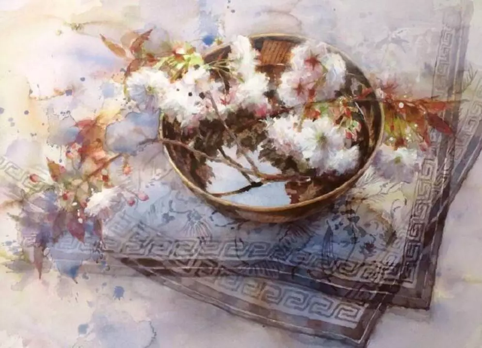 如梦如幻，永山裕子静物水彩作品欣赏_搜狐网