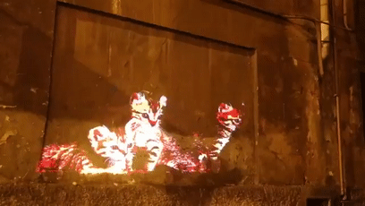 最近羅馬街頭驚現巨型光雕藝術貓咪，才發現貓咪還可以這麼玩！ 未分類 第16張