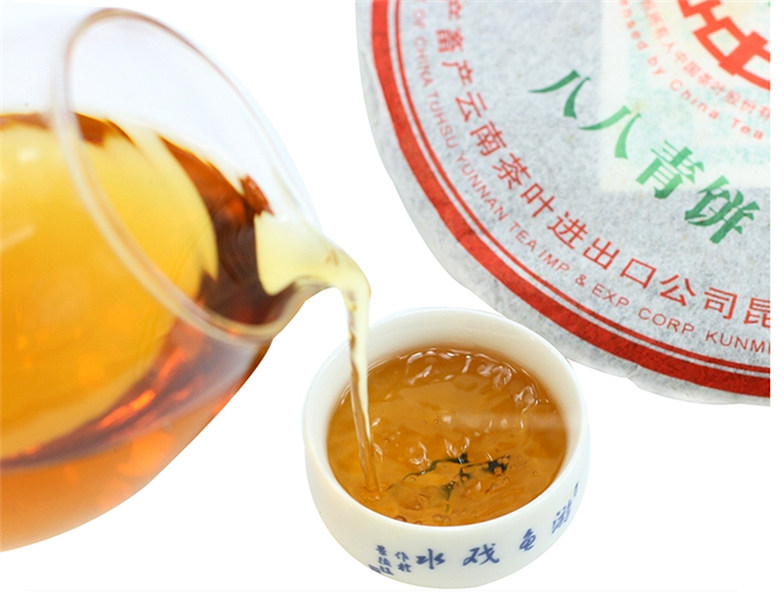 干仓普洱的传世之作：中茶普洱茶2007年八八青饼