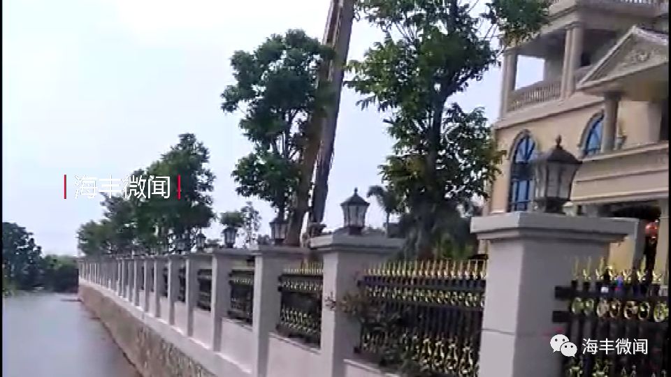 今日,汕尾一超级豪华别墅涉嫌违建被依法拆除