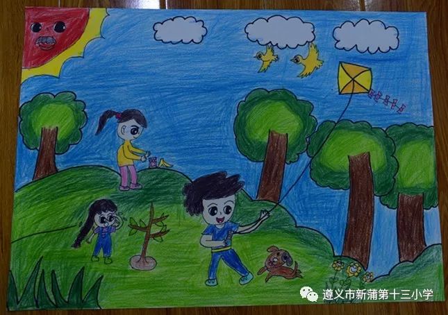 妙笔绘梦想·炫彩创童趣 —新蒲新区第十三小学举行现场绘画比赛