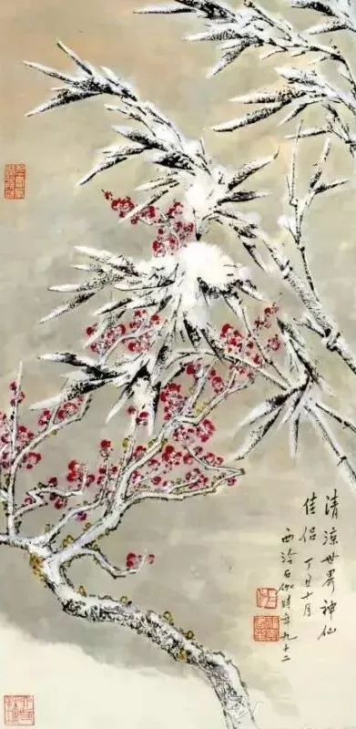 申石伽 雪竹