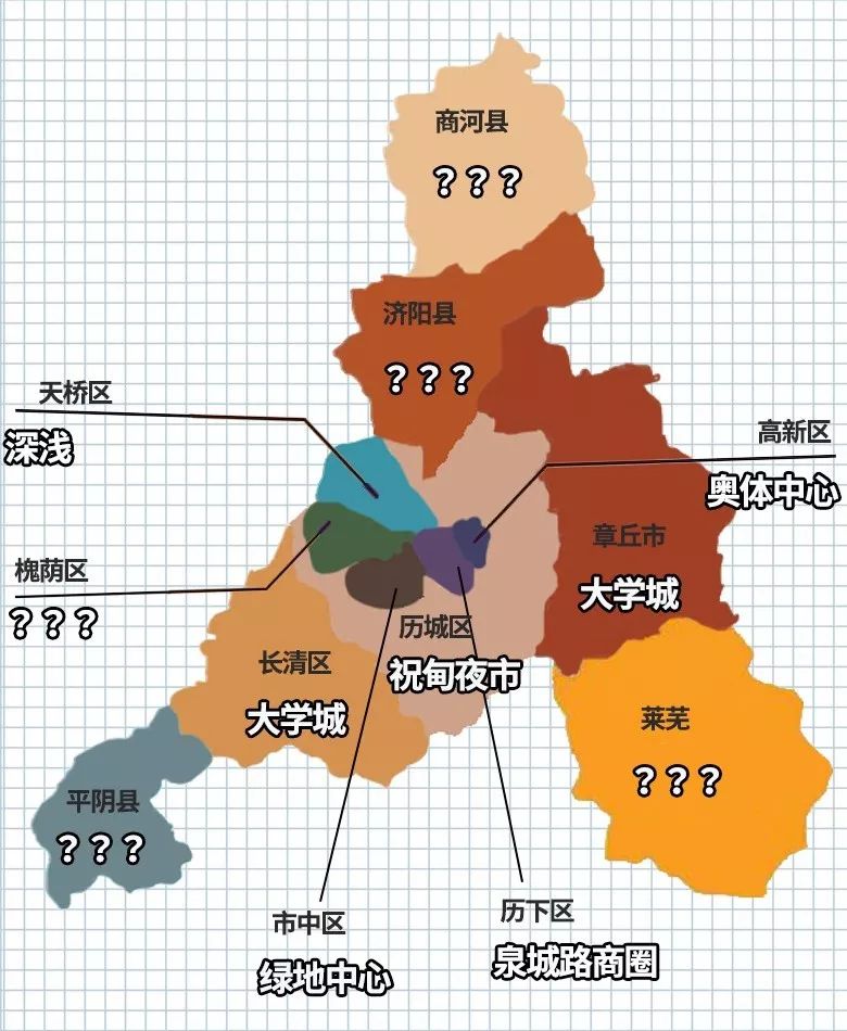 【仁和分享】不同人眼里的济南地图