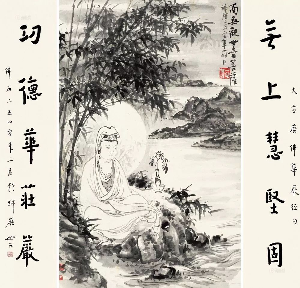 圆霖法师佛事之余每日坚持挥毫写字作画