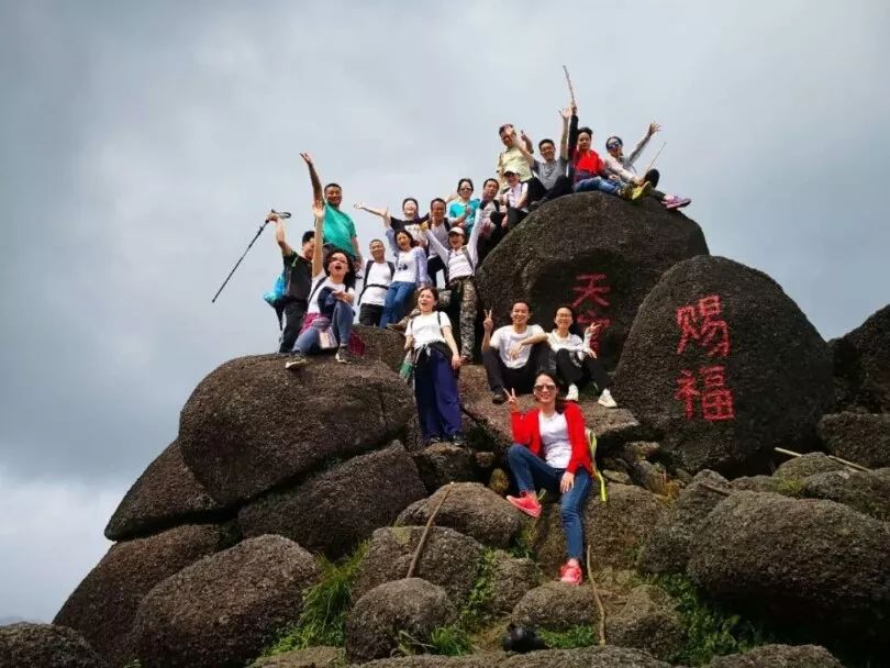 【阳江一线】5月18日讯︱阳春鸡笼顶今年五月花期期间,游客在饱览"