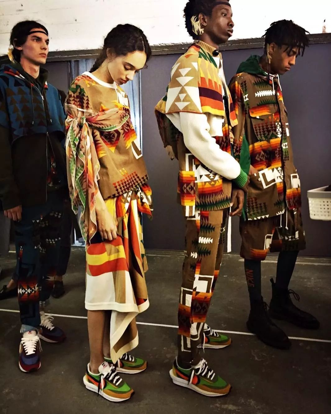 nike x sacai apparel for purchases at hello sacai