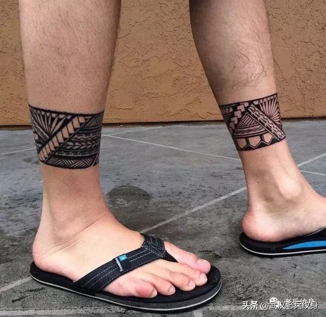 纹身素材——图腾腿环