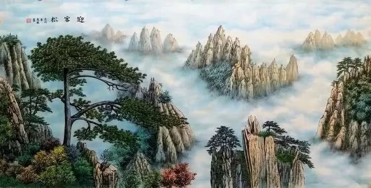 国彩山水画100幅,美!