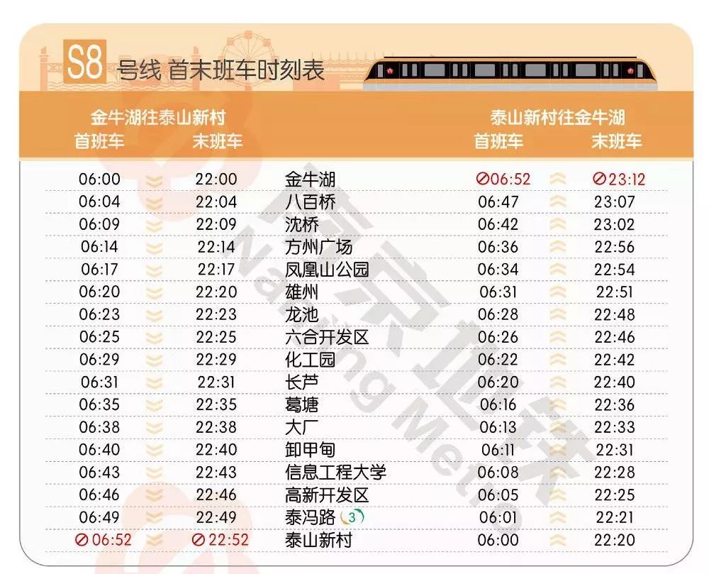 拿好这份《南京地铁大全》 南京11区说走就走 南京地铁运营时间表