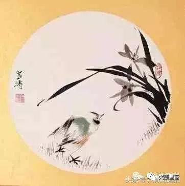 花鸟画大家-王雪涛,王雪涛画兰精品!