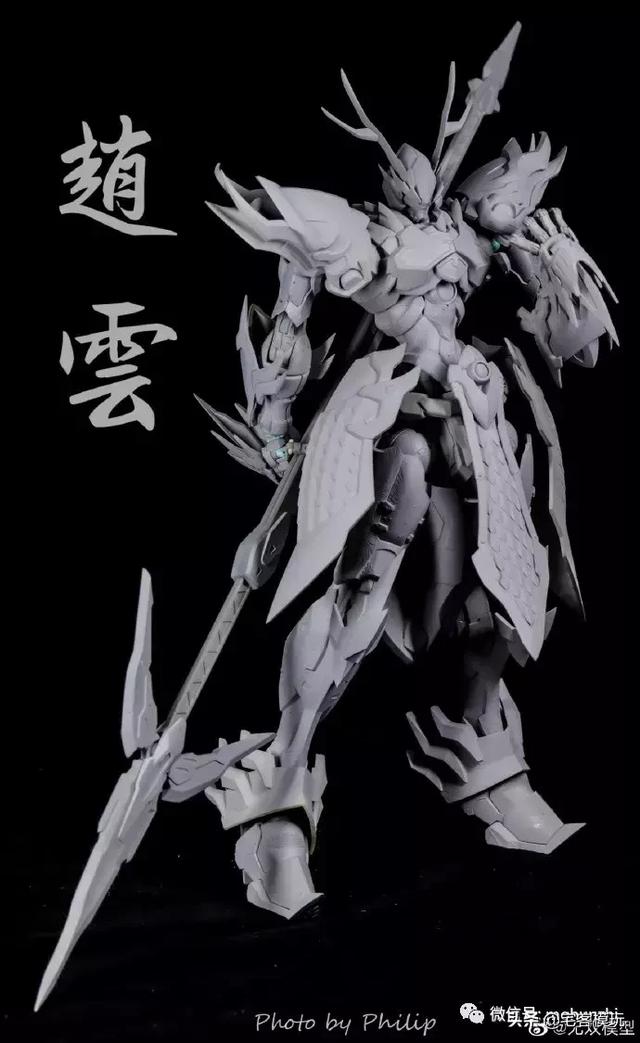 模玩资讯：国模新品无双模型MJ01 赵云子龙合金成品_全高