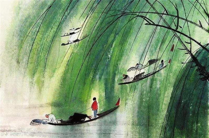 梦回池塘边，树影下的蛇视与自我探索的隐喻
