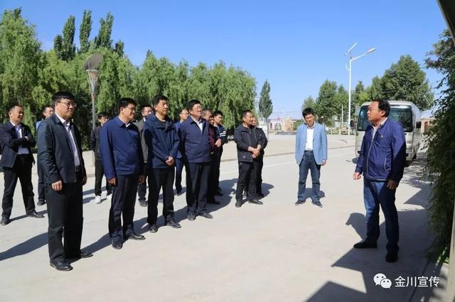 考察双湾镇集中供热站参观金川区新时代文明实践中心理论宣讲基地入户