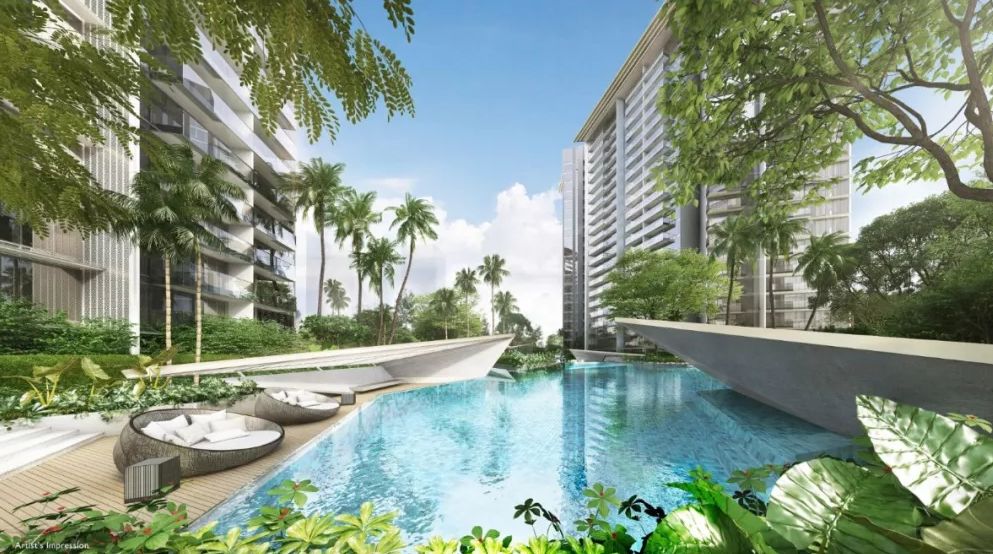 新加坡d邮区富人区临铁高档海景公寓 amber park安珀园