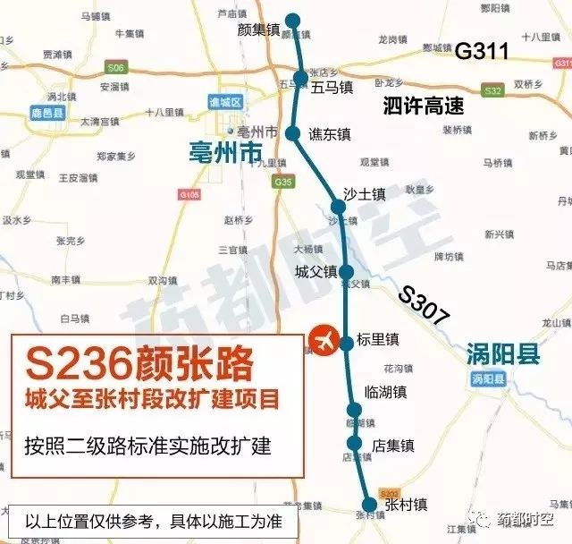 三县一区至机场快速通道解决方案1谯城区至亳州机场快速通道规划方案